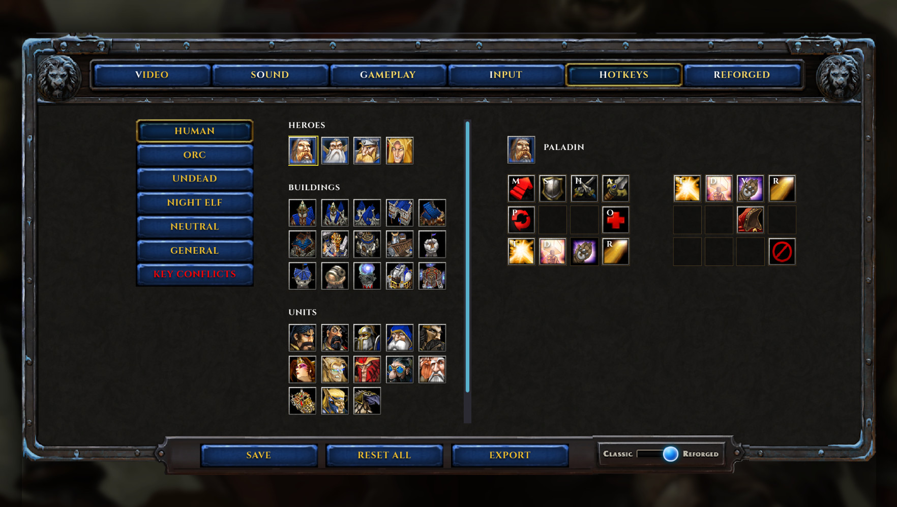 Warcraft III Preferences Desktop